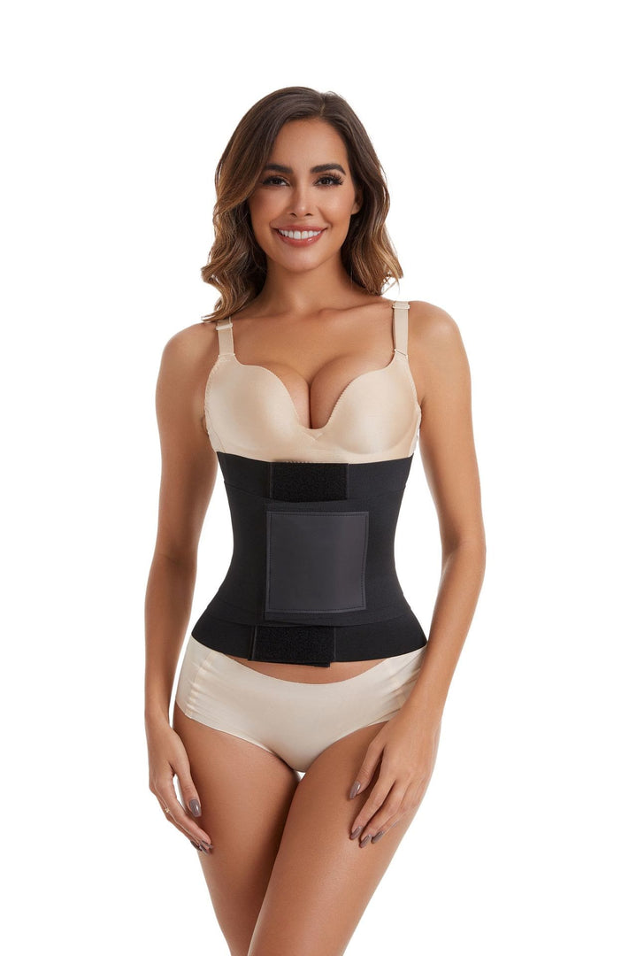 Corsetto modellante da donna in poliestere, cintura contenitiva per la vita e il corpo. - Nero - 2XL - image 2