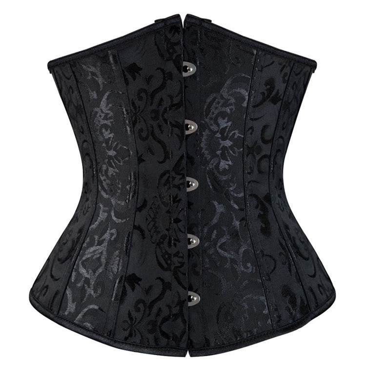 Corsetto da donna in poliestere e pizzo, modellante contenitivo per la pancia. - Nero - XL - image 1