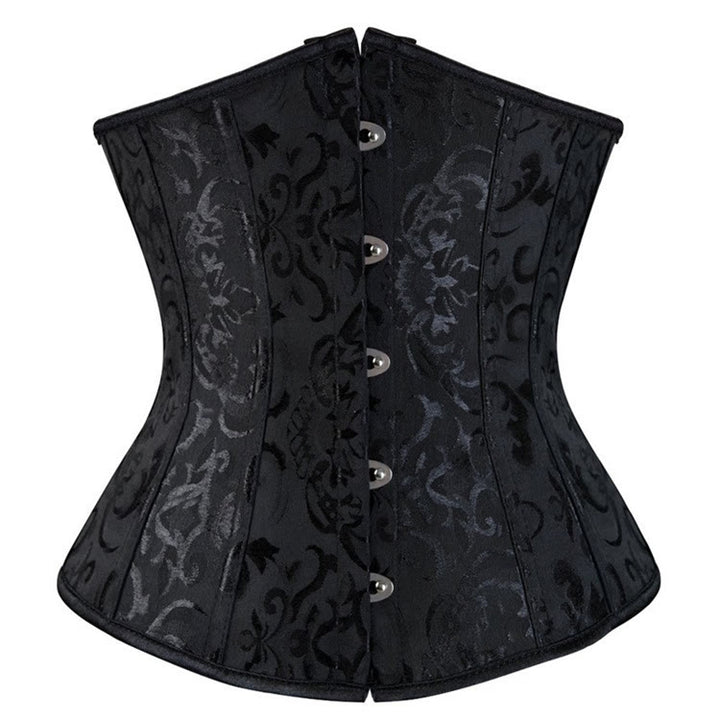 Corsetto da donna in poliestere e pizzo, modellante contenitivo per la pancia. - Nero - XL - image 1