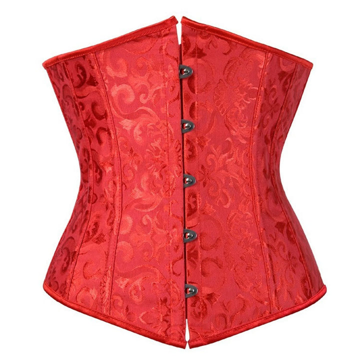 Corsetto da donna in poliestere e pizzo, modellante contenitivo per la pancia. - Rosso - XL - image 3