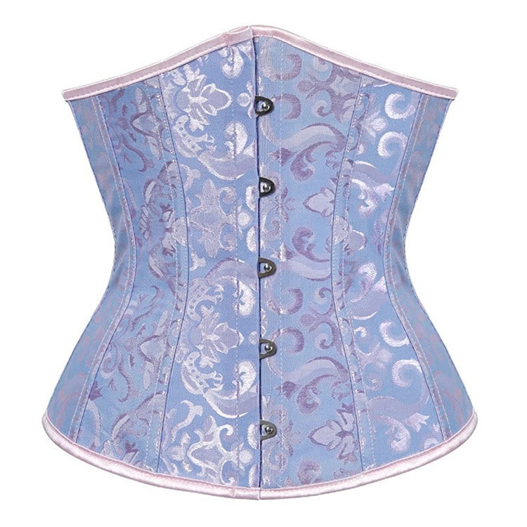 Corsetto da donna in poliestere e pizzo, modellante contenitivo per la pancia. - Lago Blu - XL - image 8