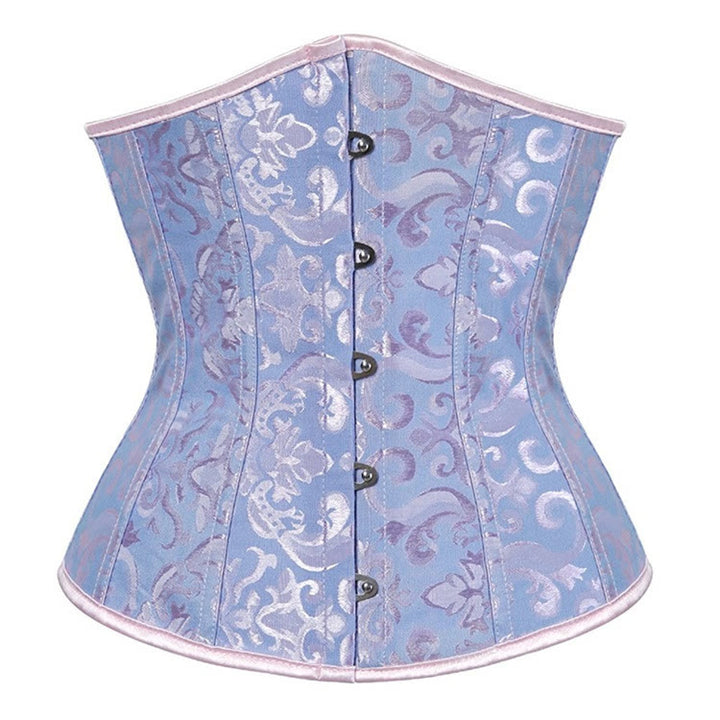 Corsetto da donna in poliestere e pizzo, modellante contenitivo per la pancia. - Lago Blu - XL - image 8