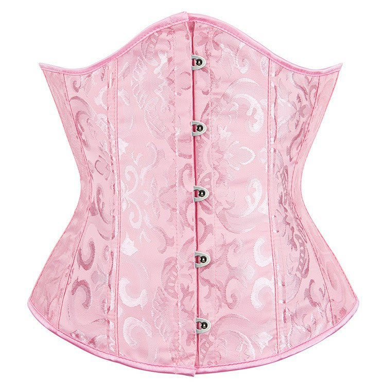 Corsetto da donna in poliestere e pizzo, modellante contenitivo per la pancia. - Rosa - XL - image 9