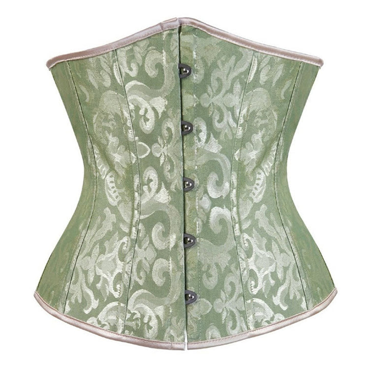 Corsetto da donna in poliestere e pizzo, modellante contenitivo per la pancia. - Erba verde - XL - image 6