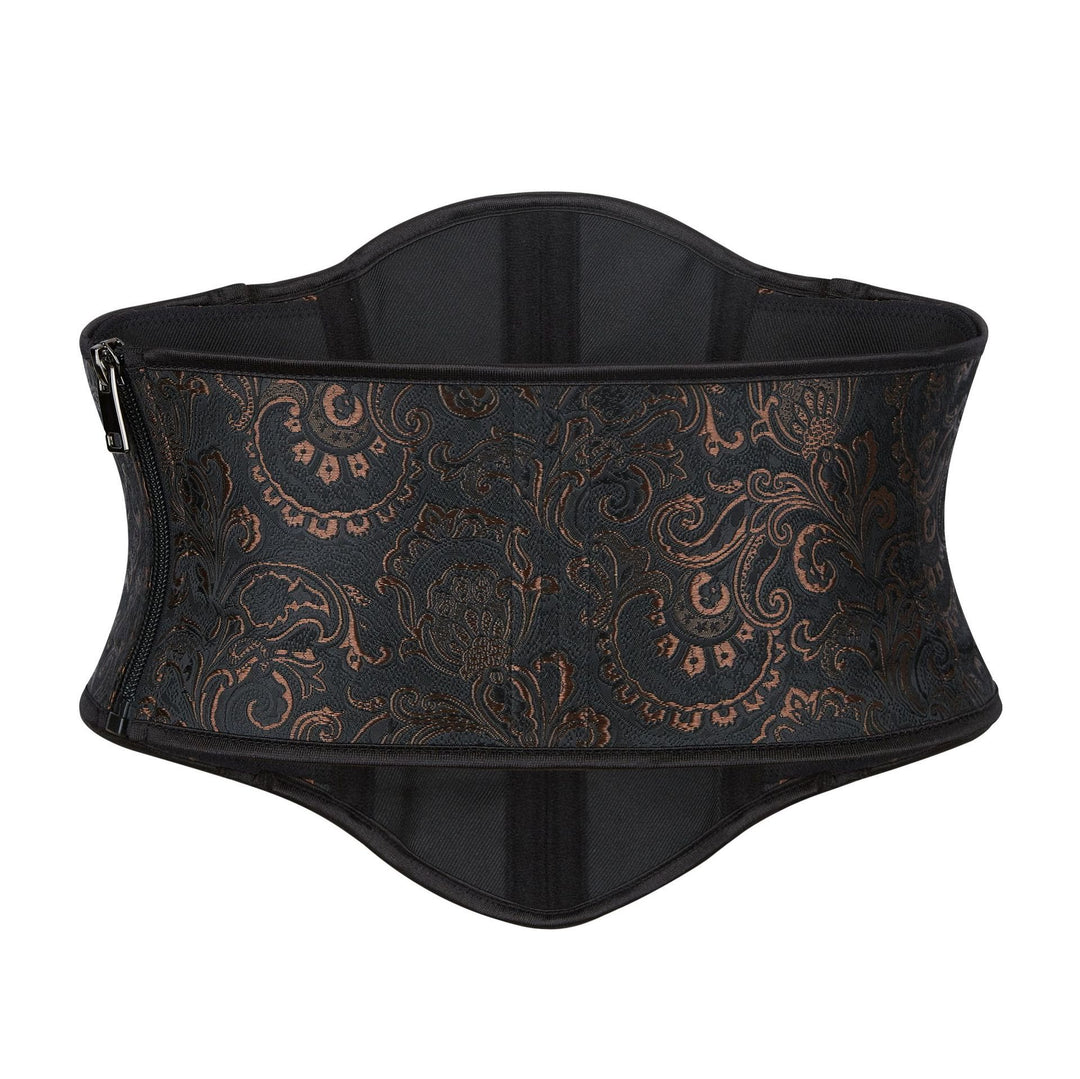 Corsetto modellante da donna in jacquard stile retrò con 13 stecche in acciaio, per una silhouette a clessidra. - image 2