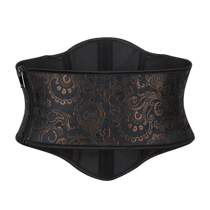 Corsetto modellante da donna in jacquard stile retrò con 13 stecche in acciaio, per una silhouette a clessidra. - image 2