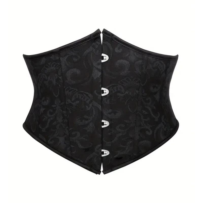 Corsetto sottoseno da donna, modellante per la vita e il controllo dell'addome. - Nero - 2XL - image 2