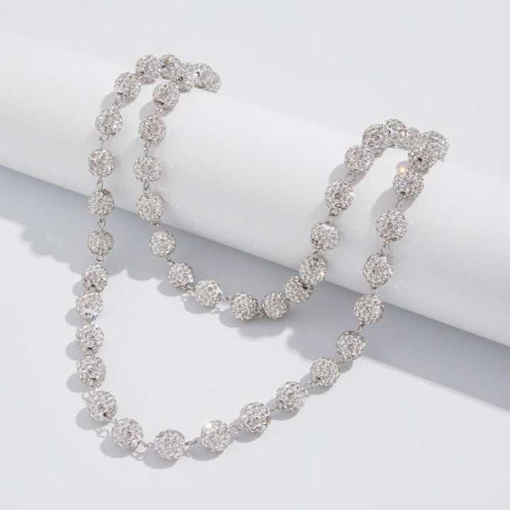 Catena per pantaloni a doppio strato con diamanti scintillanti - image 7
