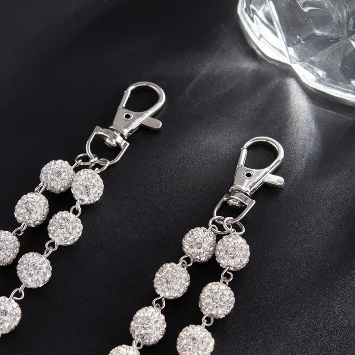 Catena per pantaloni a doppio strato con diamanti scintillanti - image 3