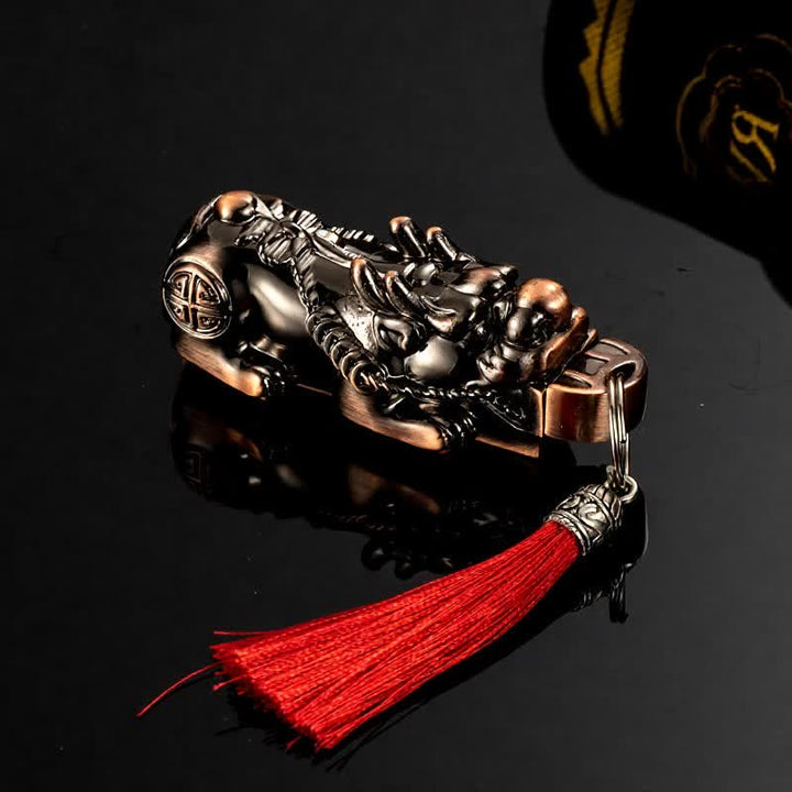 Accendino a olio ricaricabile Lucky Fortune con fiammiferi permanenti - Bronzo Rosso - image 11