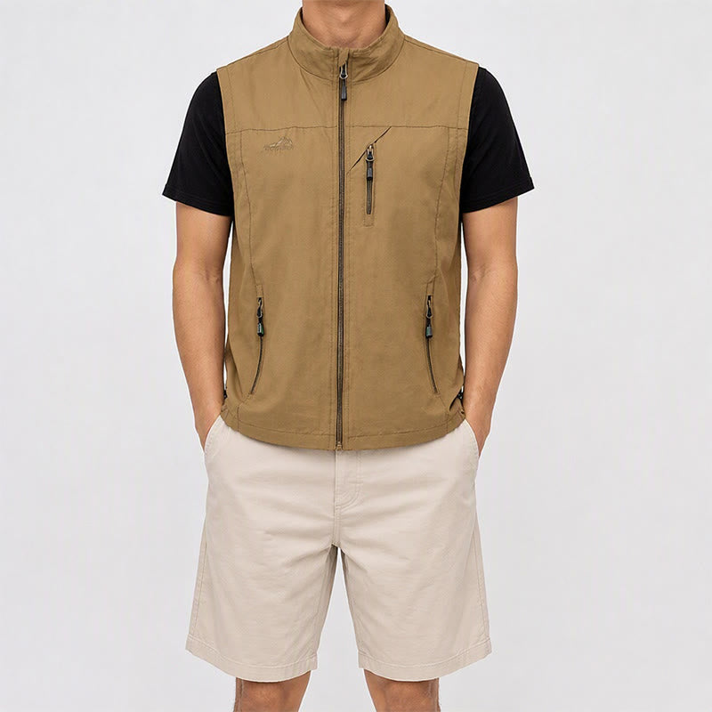 Gilet da uomo casual ad asciugatura rapida per attività all'aperto. - image 1