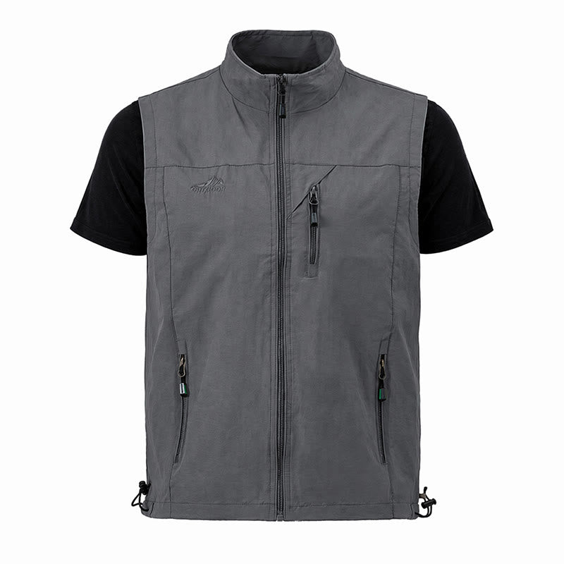 Gilet da uomo casual ad asciugatura rapida per attività all'aperto. - image 16
