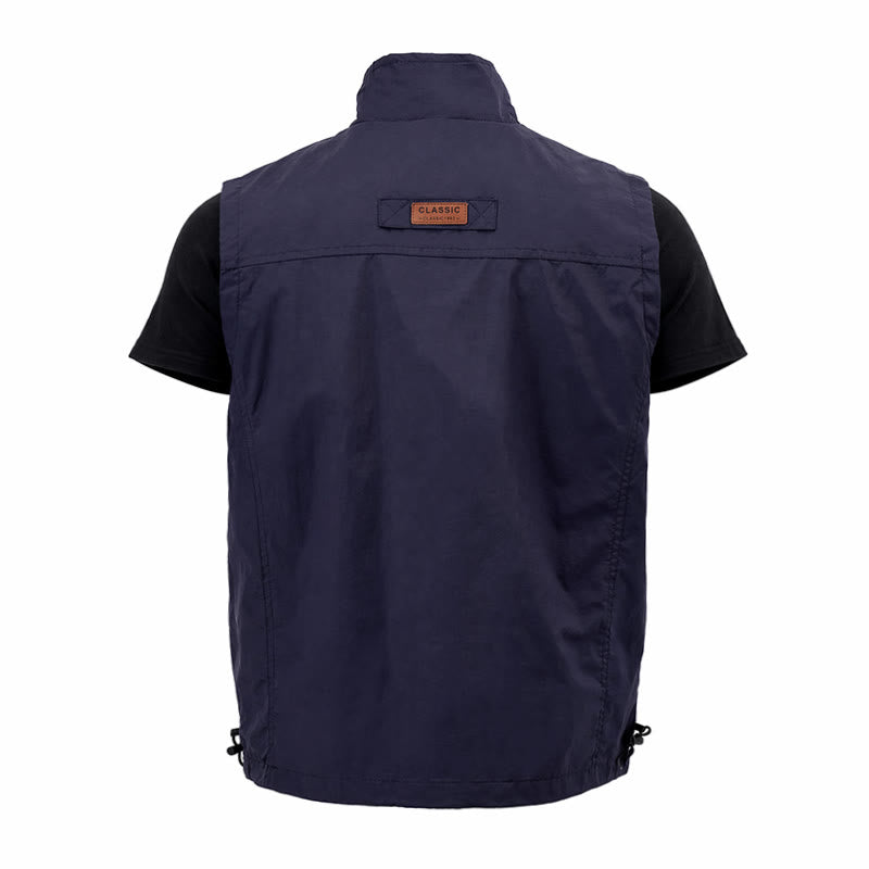 Gilet leggero da uomo per tutte le stagioni, ad asciugatura rapida, con molteplici tasche e cerniera. - image 15