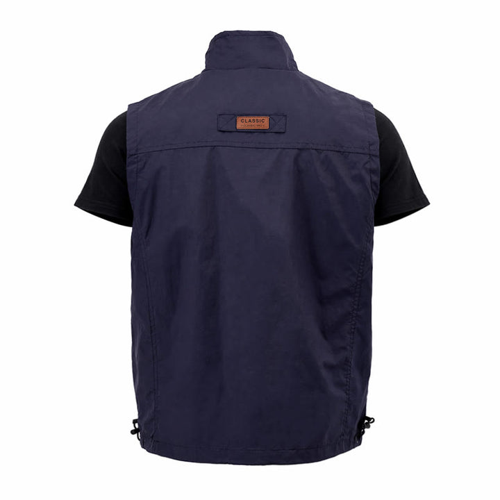 Gilet leggero da uomo per tutte le stagioni, ad asciugatura rapida, con molteplici tasche e cerniera. - image 15