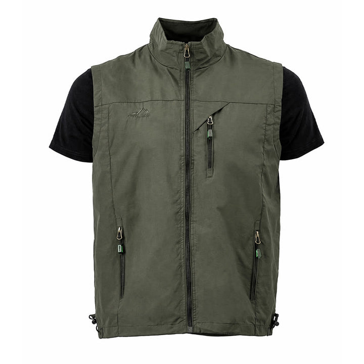 Gilet leggero da uomo per tutte le stagioni, ad asciugatura rapida, con molteplici tasche e cerniera. - image 19