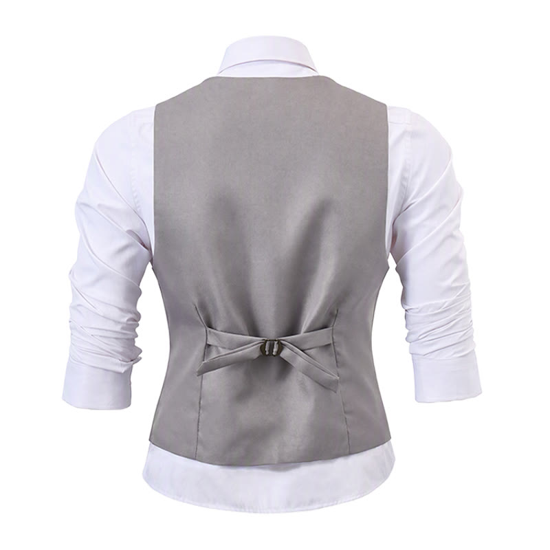 Gilet da uomo slim fit in stile britannico, ideale per abiti formali e da lavoro. - image 12