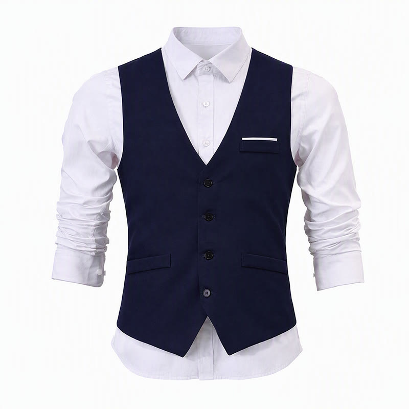 Gilet da uomo slim fit in stile britannico, ideale per abiti formali e da lavoro. - image 14