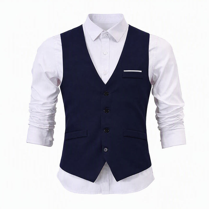 Gilet da uomo slim fit in stile britannico, ideale per abiti formali e da lavoro. - image 14