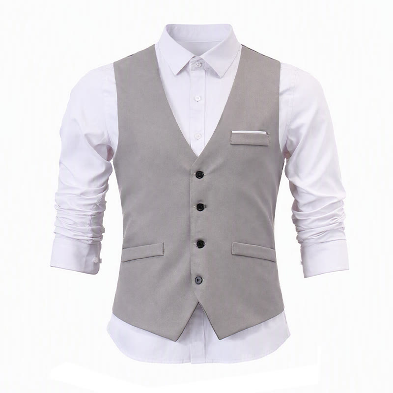 Gilet da uomo slim fit in stile britannico, ideale per abiti formali e da lavoro. - image 11