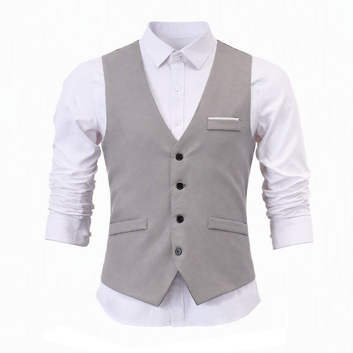Gilet da uomo slim fit in stile britannico, ideale per abiti formali e da lavoro. - image 11