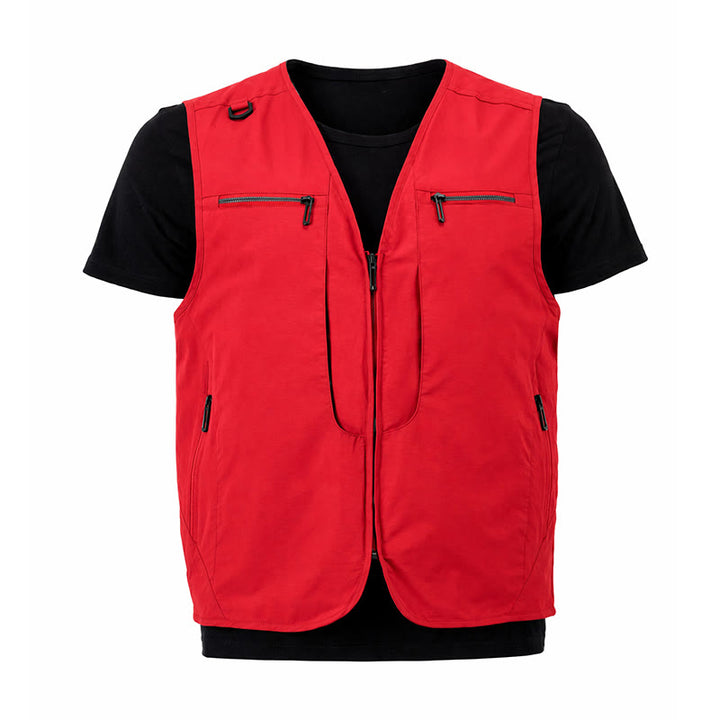 Gilet da uomo multiuso ad asciugatura rapida per attività all'aperto, con tasche con cerniera. - image 18