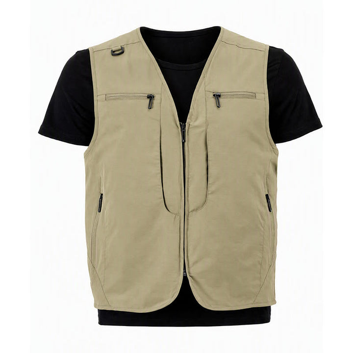 Gilet da uomo multiuso ad asciugatura rapida per attività all'aperto, con tasche con cerniera. - image 19