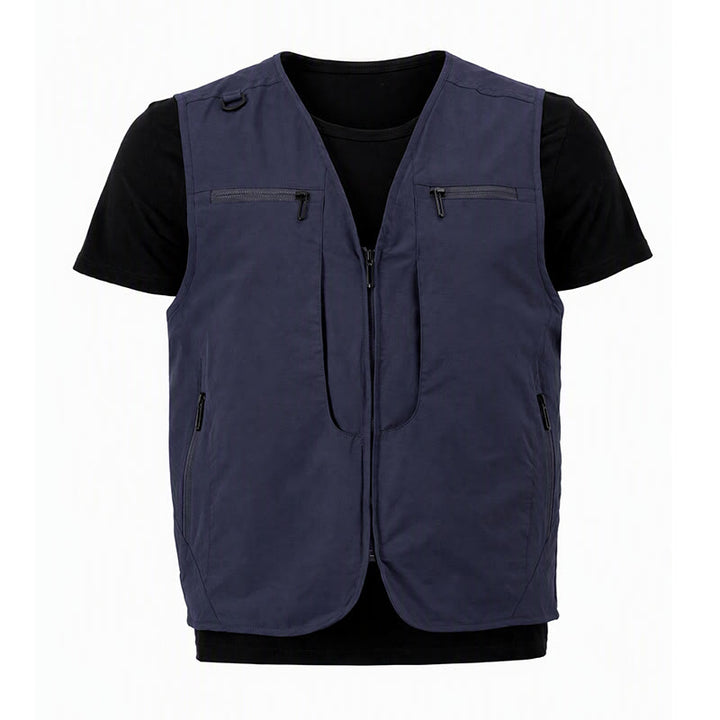 Gilet da uomo multiuso ad asciugatura rapida per attività all'aperto, con tasche con cerniera. - image 21