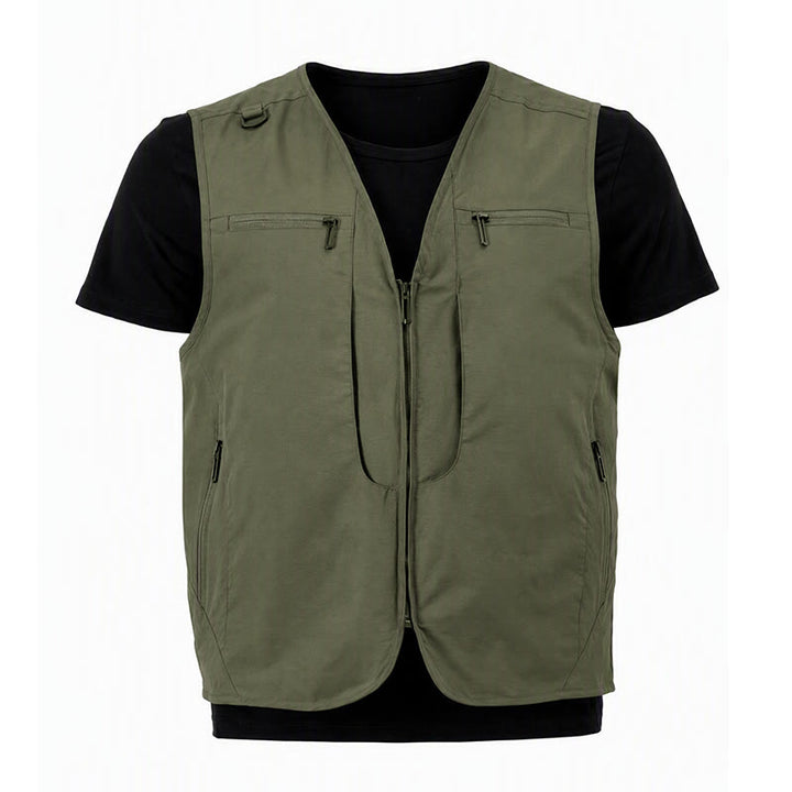Gilet da uomo multiuso ad asciugatura rapida per attività all'aperto, con tasche con cerniera. - image 20