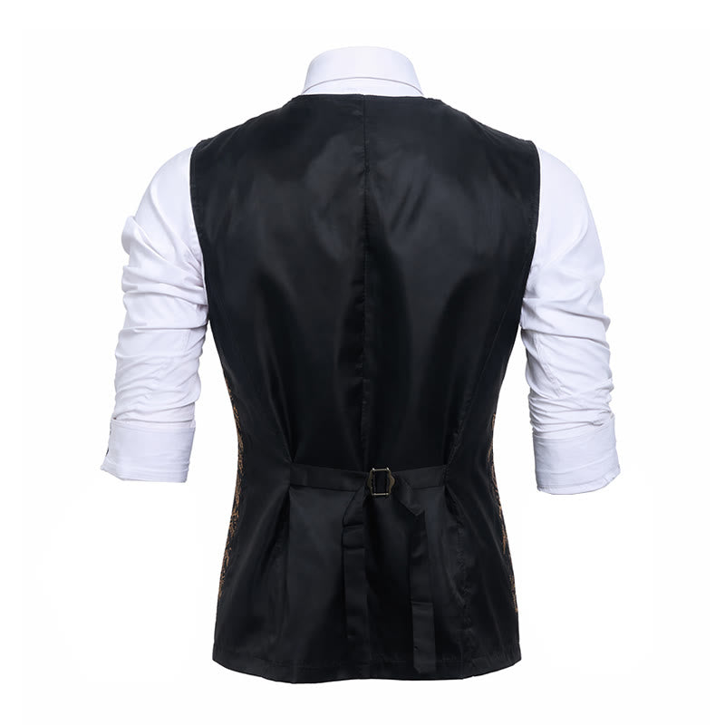 Gilet da uomo di lusso con stampa barocca vintage per feste e serate in discoteca - image 12