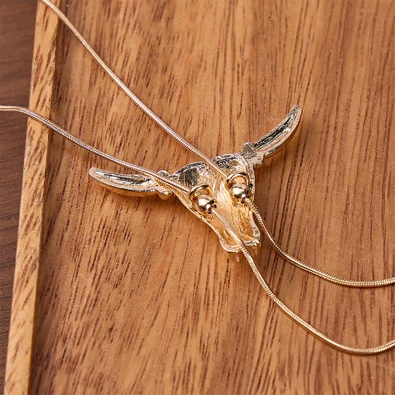 Collana Bolo lunga a forma di Y con laccio Taurus Longhorn estraibile - image 2