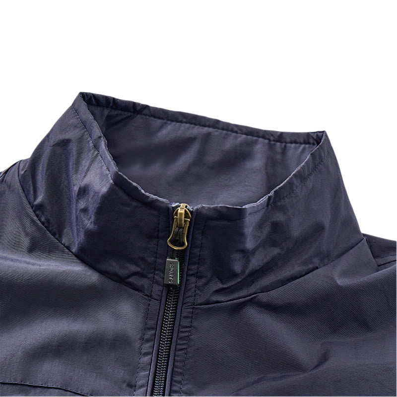 Gilet leggero da uomo per tutte le stagioni, ad asciugatura rapida, con molteplici tasche e cerniera. - image 8