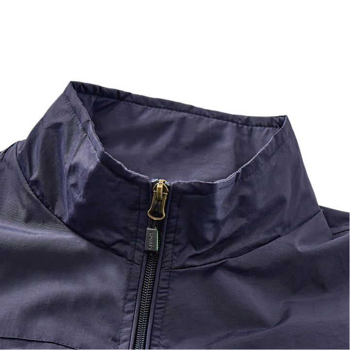 Gilet leggero da uomo per tutte le stagioni, ad asciugatura rapida, con molteplici tasche e cerniera. - image 8