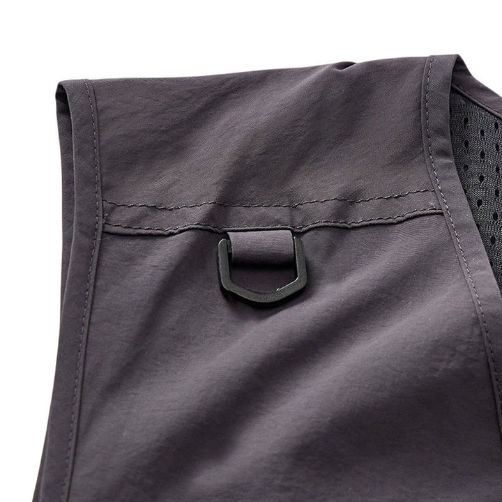 Gilet da uomo multiuso ad asciugatura rapida per attività all'aperto, con tasche con cerniera. - image 12