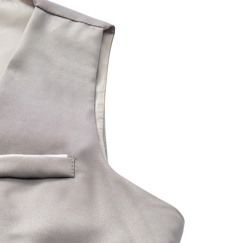 Gilet da uomo slim fit in stile britannico, ideale per abiti formali e da lavoro. - image 7