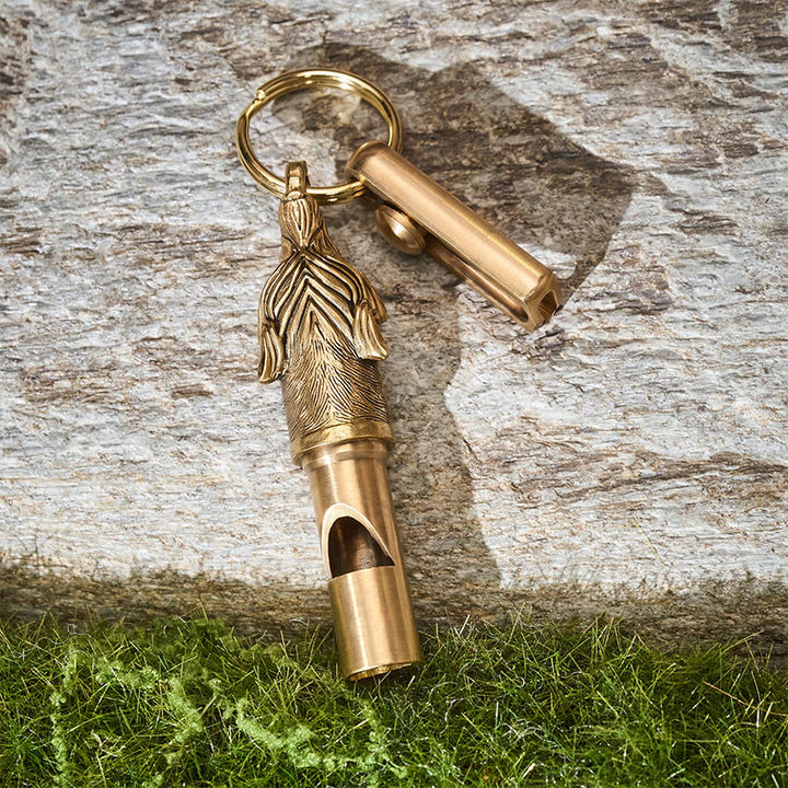 Coltello multiuso retrattile EDC e portachiavi con fischietto di emergenza Wolf - image 1