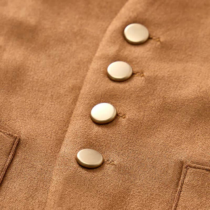 Gilet da cowboy tradizionale da uomo, marrone, ideale per il West. - image 5