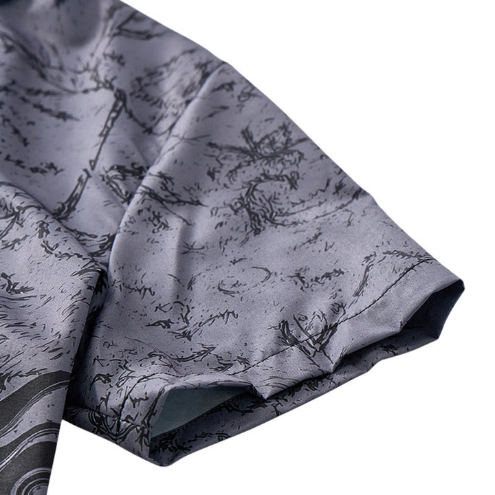 Maglietta sportiva da uomo con stampa 3D di drago nero gotico, ideale per lo streetwear e tutti i giorni. - image 6