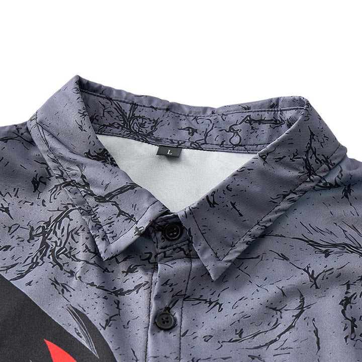 Maglietta sportiva da uomo con stampa 3D di drago nero gotico, ideale per lo streetwear e tutti i giorni. - image 4