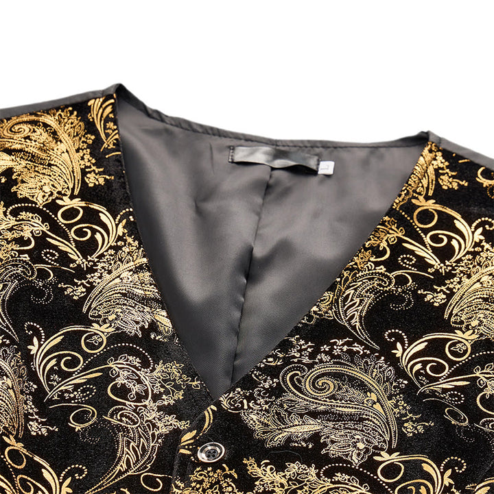 Gilet da uomo di lusso con stampa barocca vintage per feste e serate in discoteca - image 6