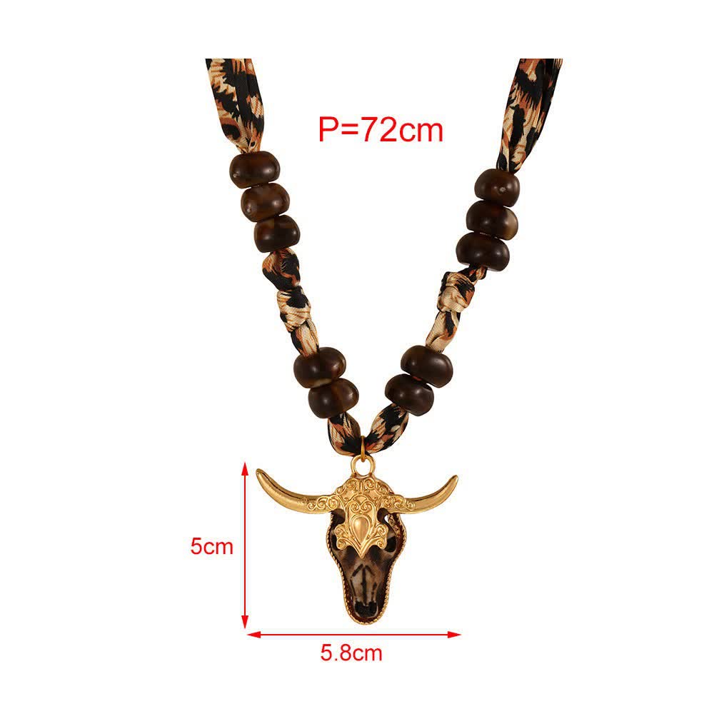 Collezione di sciarpe e collane boho Desert Spirit Longhorn Leopard - image 7