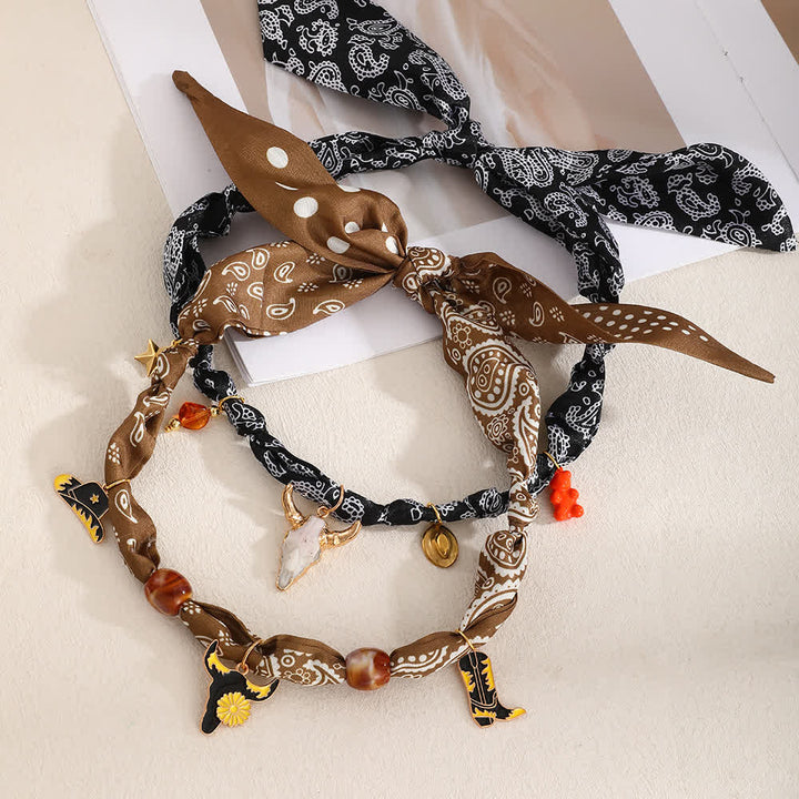 Collezione di ciondoli per sciarpa e collana stile Boho Western Edition Cowboy - image 1