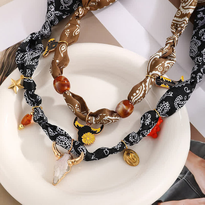 Collezione di ciondoli per sciarpa e collana stile Boho Western Edition Cowboy - image 3
