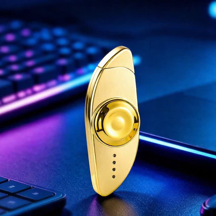 Fidget Spinner creativo per alleviare lo stress visivo e accendere a butano - Vuoto - Oro - image 16