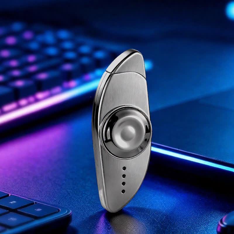 Fidget Spinner creativo per alleviare lo stress visivo e accendere a butano - Vuoto - Grigio - image 18