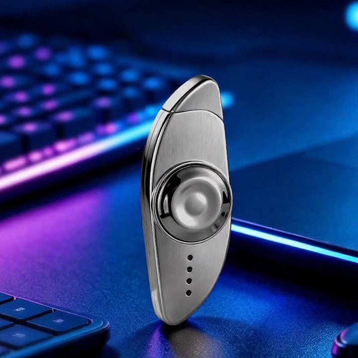 Fidget Spinner creativo per alleviare lo stress visivo e accendere a butano - Vuoto - Grigio - image 18