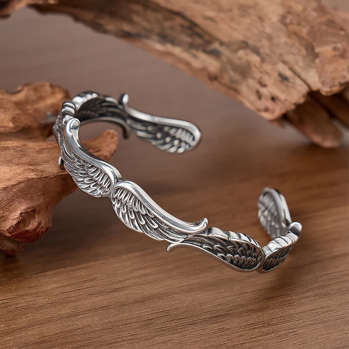 Bracciale aperto con piuma d'angelo occidentale "Fall From Heaven" - image 2