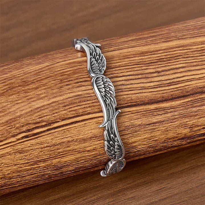 Bracciale aperto con piuma d'angelo occidentale "Fall From Heaven" - image 1
