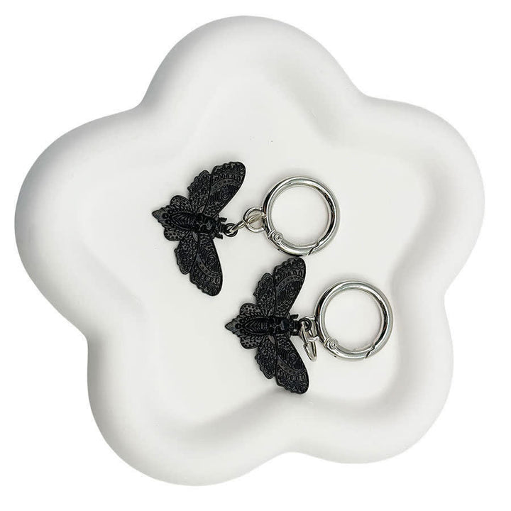 2 pezzi Accessori per borse e stivali Ciondoli gotici a forma di falena della morte per stivali - image 7