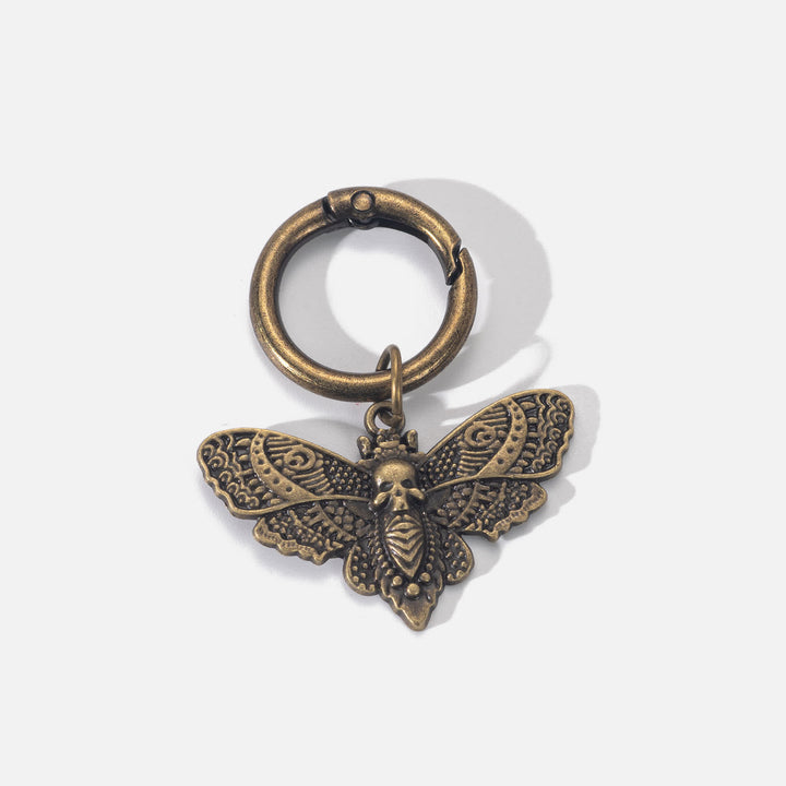 2 pezzi Accessori per borse e stivali Ciondoli gotici a forma di falena della morte per stivali - image 4