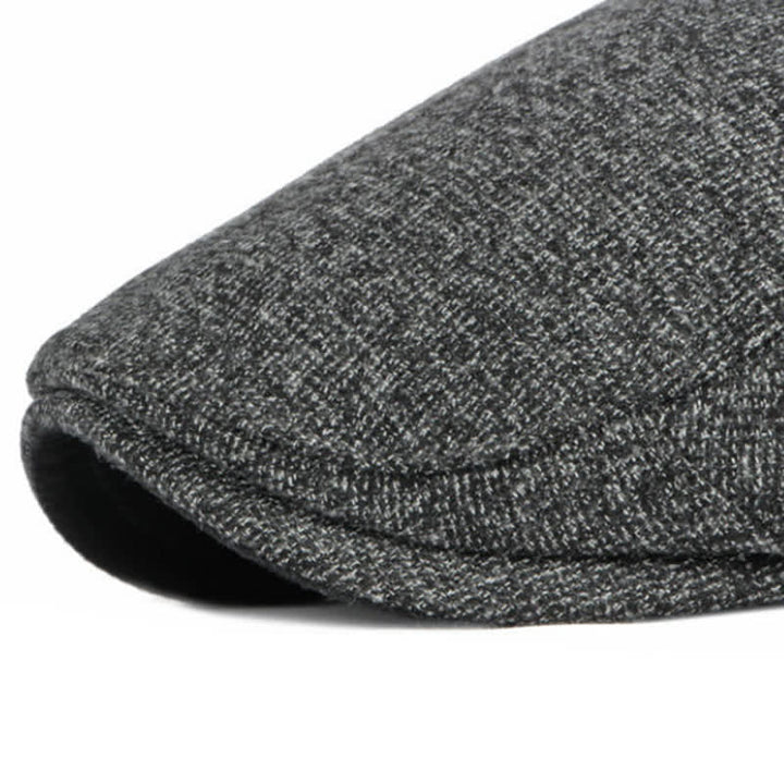 Berretto a tesa piatta in stile britannico tradizionale con trama in tweed - image 7